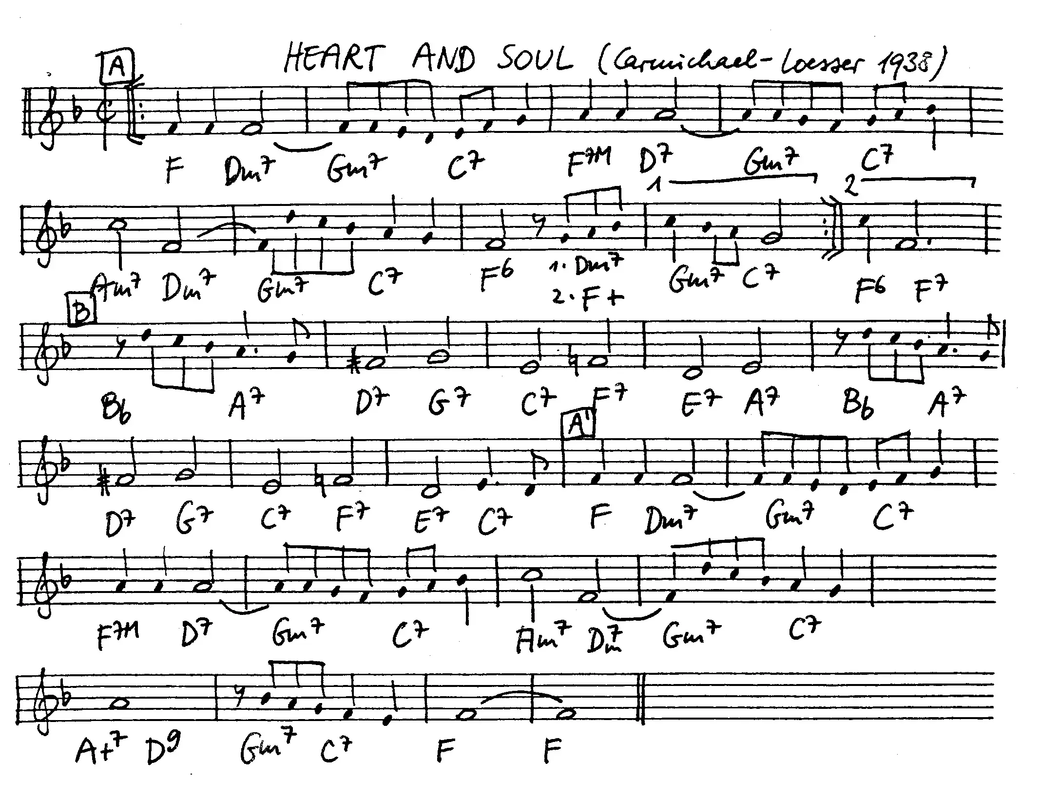 heart and soul partition gratuite - Offerte par The Jungle Jazz Band